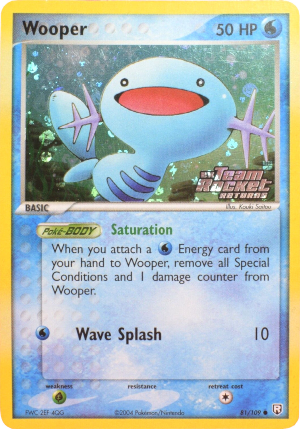 Wooper (81/109) (Stamped) [EX: Team Rocket Returns] | GnG Games