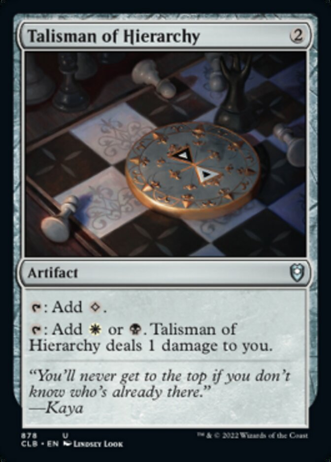 Talisman of Hierarchy [Commander Legends: Battle for Baldur's Gate] | GnG Games