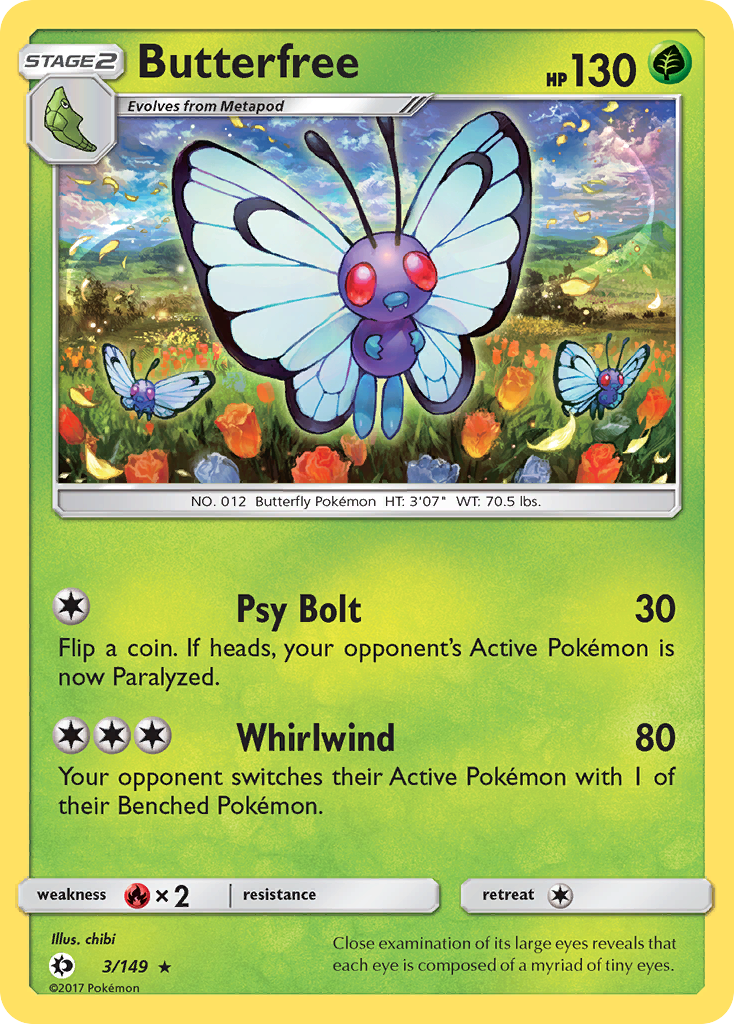 Butterfree (3/149) [Sun & Moon: Base Set] | GnG Games