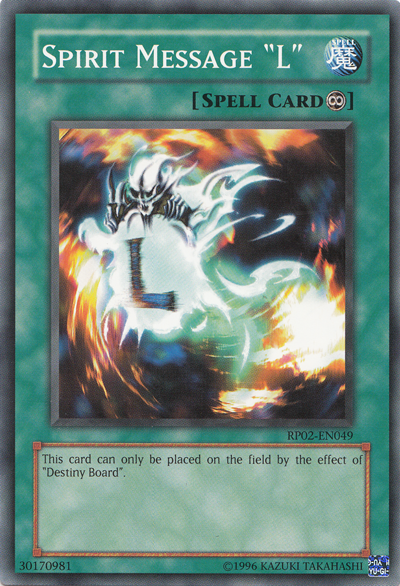 Spirit Message "L" [RP02-EN049] Common | GnG Games