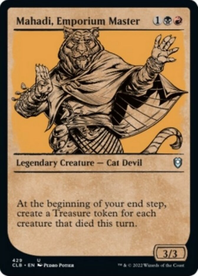 Mahadi, Emporium Master (Showcase) [Commander Legends: Battle for Baldur's Gate] | GnG Games