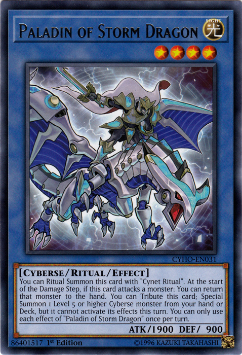 Paladin of Storm Dragon [CYHO-EN031] Rare | GnG Games