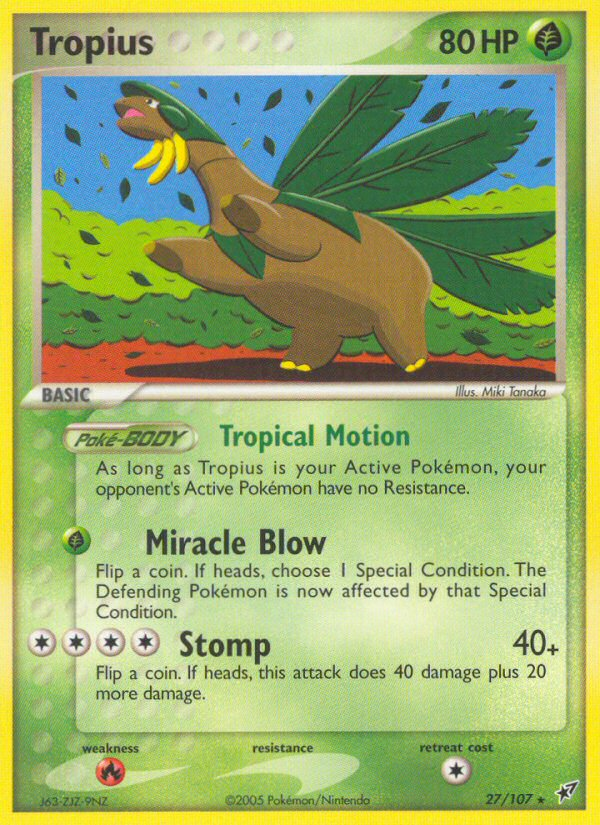 Tropius (27/107) [EX: Deoxys] | GnG Games