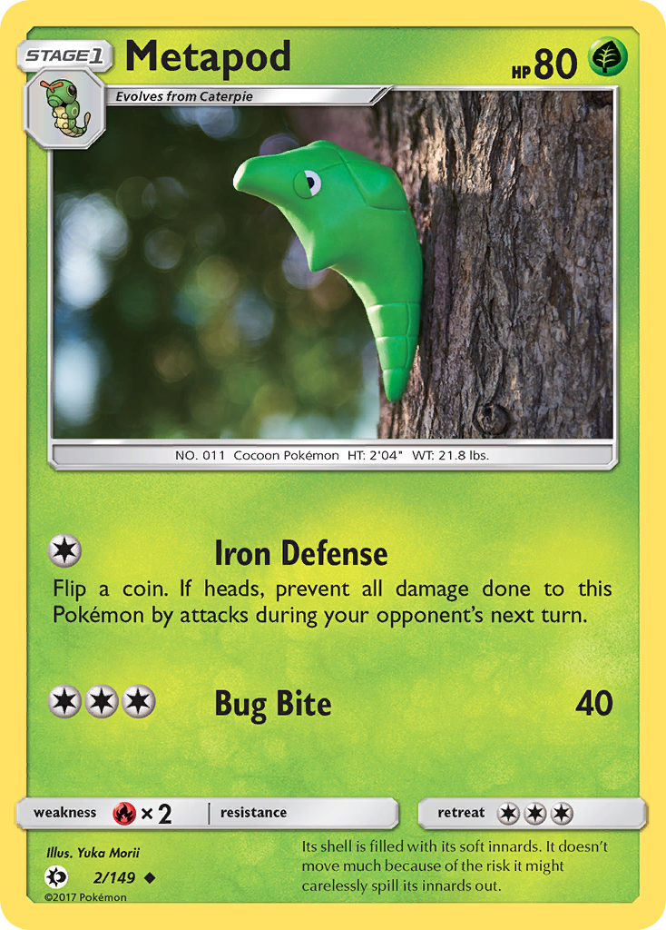 Metapod (2/149) [Sun & Moon: Base Set] | GnG Games