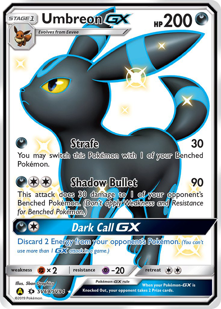 Umbreon GX (SV69/SV94) [Sun & Moon: Hidden Fates - Shiny Vault] | GnG Games