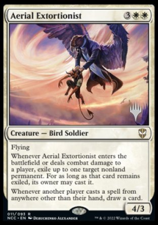 Aerial Extortionist (Promo Pack) [Streets of New Capenna Commander Promos] | GnG Games