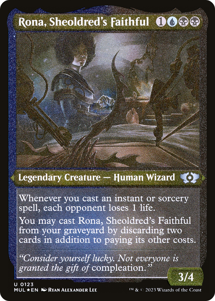 Rona, Sheoldred's Faithful (Foil Etched) [Multiverse Legends] | GnG Games