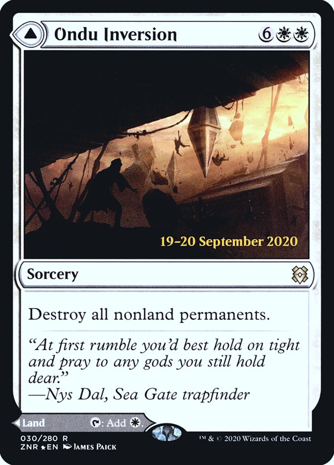 Ondu Inversion // Ondu Skyruins  [Zendikar Rising Prerelease Promos] | GnG Games