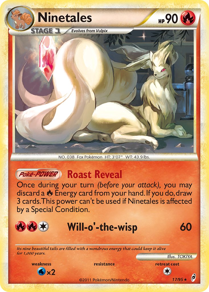 Ninetales (17/95) (Theme Deck Exclusive) [HeartGold & SoulSilver: Call of Legends] | GnG Games