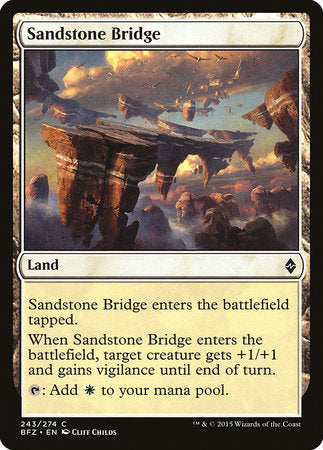 Sandstone Bridge [Battle for Zendikar] | GnG Games