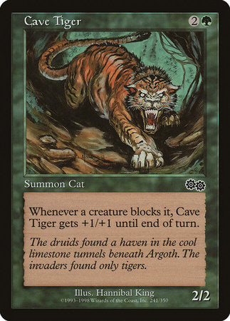 Cave Tiger [Urza's Saga] | GnG Games