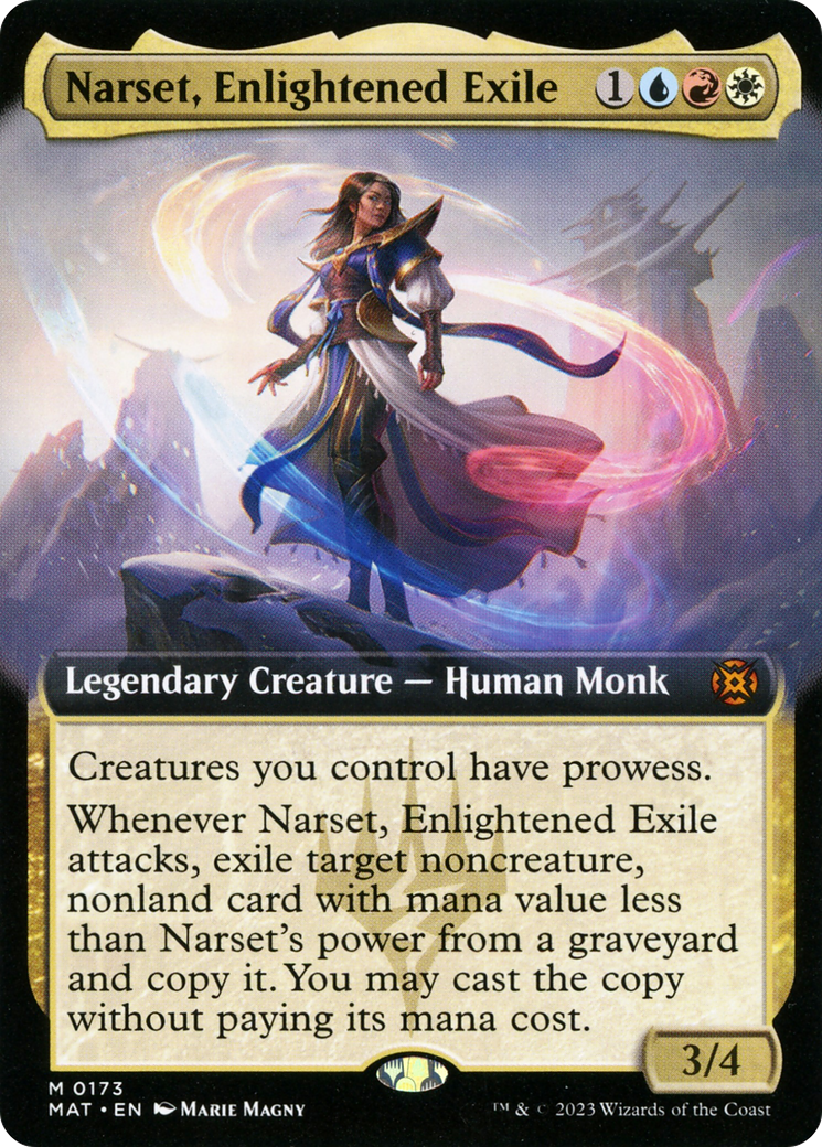 Narset, Enlightened Exile (Extended Art) [March of the Machine: The Aftermath] | GnG Games