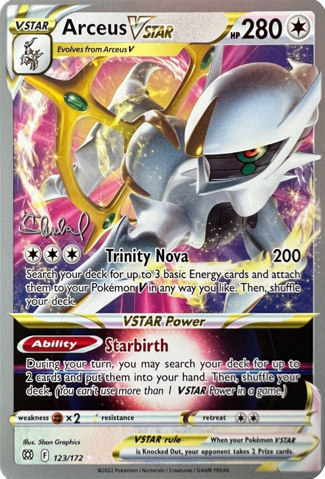 Arceus VSTAR (123/172) (ADP - Ondrej Skubal) [World Championships 2022] | GnG Games