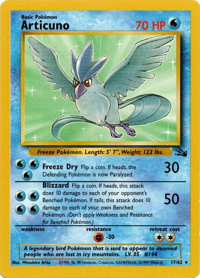 Articuno (17/62) [Fossil Unlimited] | GnG Games