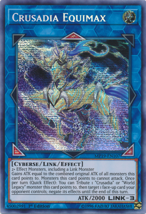 Crusadia Equimax [MP19-EN107] Prismatic Secret Rare | GnG Games