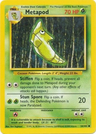 Metapod (54/102) [Base Set Unlimited] | GnG Games