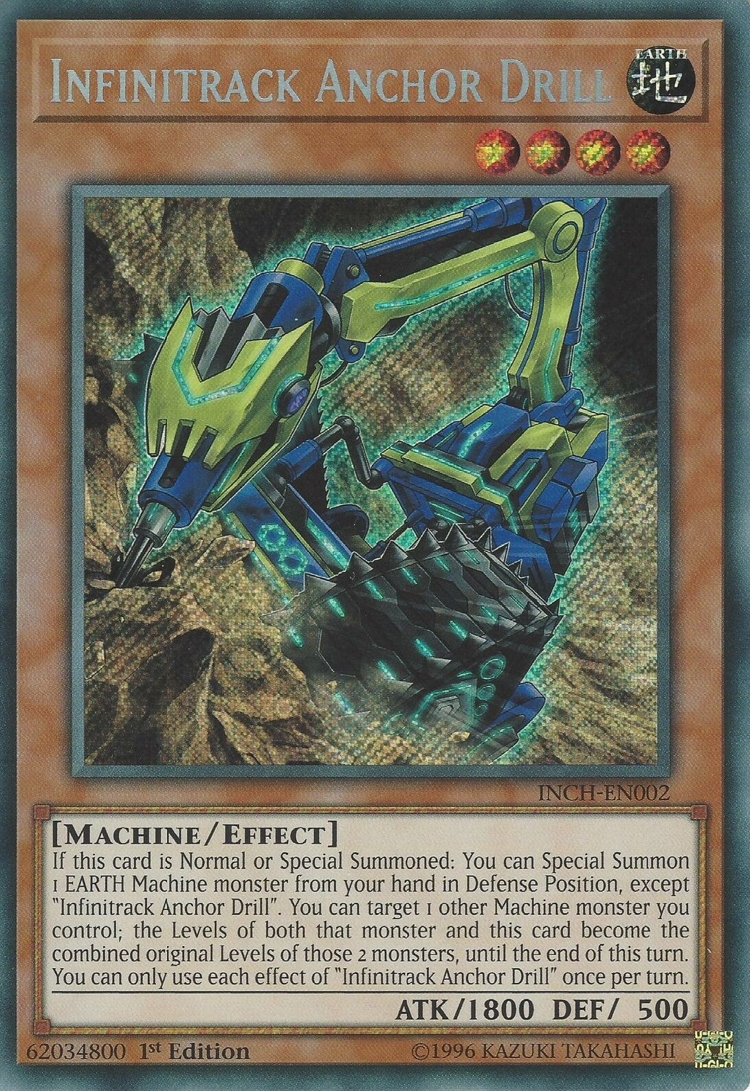 Infinitrack Anchor Drill [INCH-EN002] Secret Rare | GnG Games