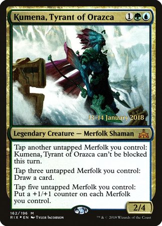 Kumena, Tyrant of Orazca [Rivals of Ixalan Promos] | GnG Games