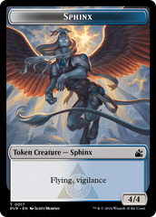 Bird // Sphinx Double-Sided Token [Ravnica Remastered Tokens] | GnG Games