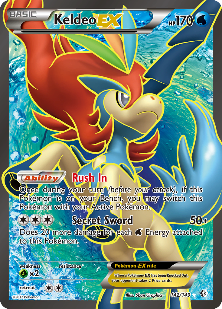 Keldeo EX (142/149) [Black & White: Boundaries Crossed] | GnG Games