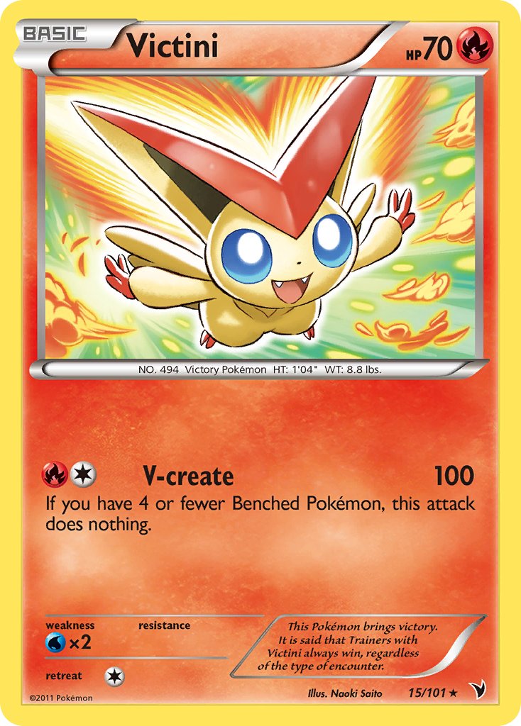 Victini (15/101) (Theme Deck Exclusive) [Black & White: Noble Victories] | GnG Games