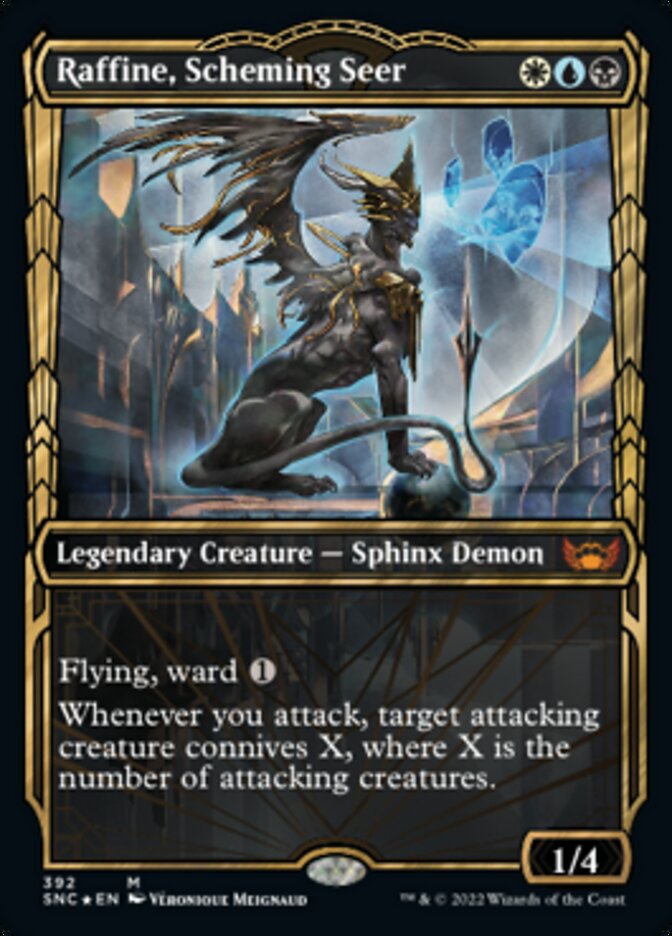 Raffine, Scheming Seer (Showcase Golden Age Gilded Foil) [Streets of New Capenna] | GnG Games