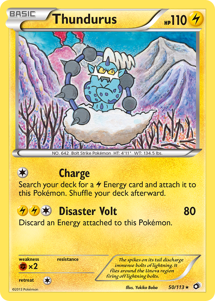 Thundurus (50/113) (Theme Deck Exclusive) [Black & White: Legendary Treasures] | GnG Games