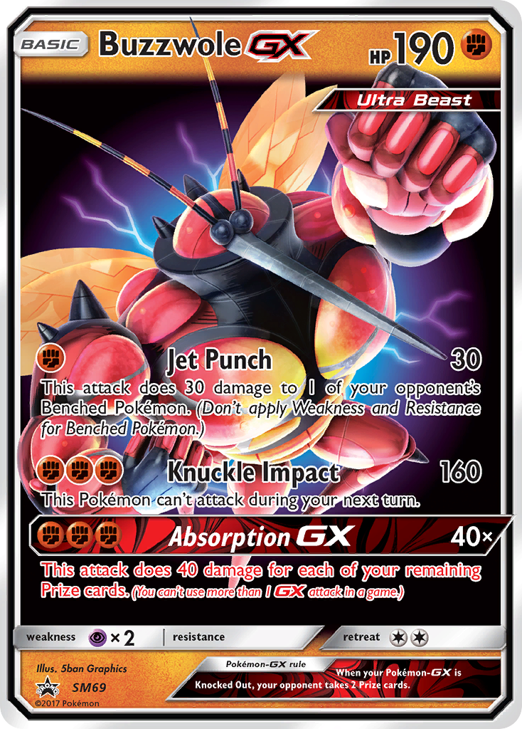 Buzzwole GX (SM69) [Sun & Moon: Black Star Promos] | GnG Games