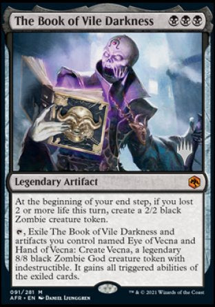 The Book of Vile Darkness (Promo Pack) [Dungeons & Dragons: Adventures in the Forgotten Realms Promos] | GnG Games