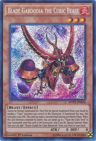 Blade Garoodia the Cubic Beast [MVP1-ENS34] Secret Rare | GnG Games