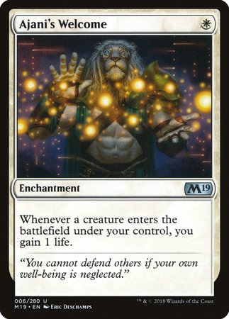 Ajani's Welcome [Core Set 2019] | GnG Games