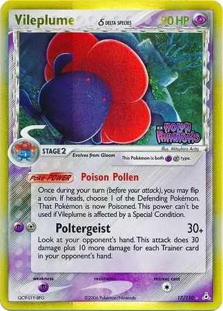 Vileplume (17/110) (Delta Species) (Stamped) [EX: Holon Phantoms] | GnG Games