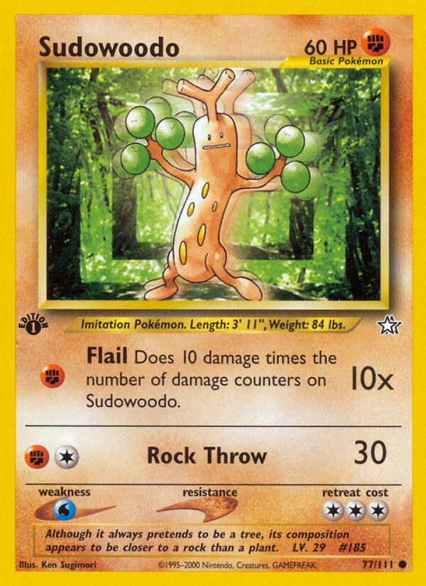 Sudowoodo (77/111) [Neo Genesis 1st Edition] | GnG Games