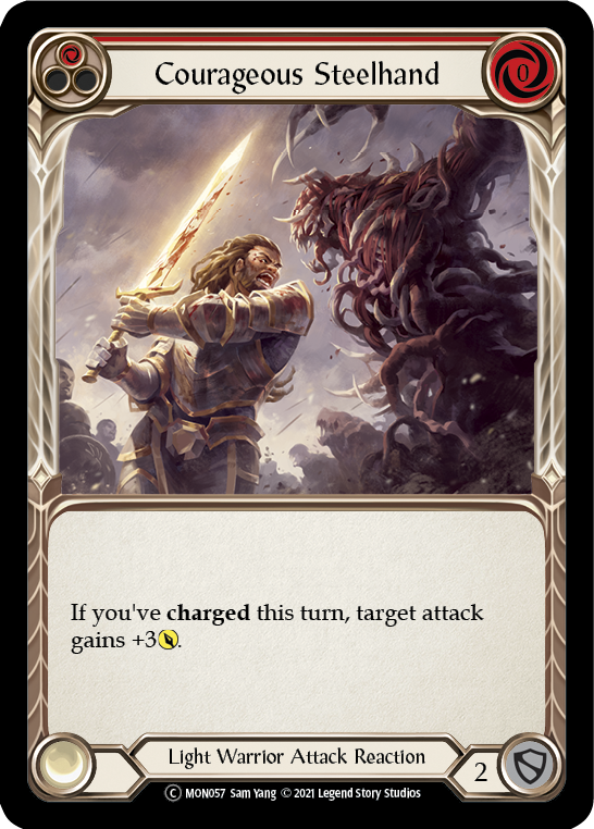 Courageous Steelhand (Red) [U-MON057] Unlimited Edition Normal | GnG Games