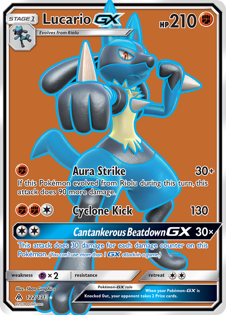 Lucario GX (122/131) [Sun & Moon: Forbidden Light] | GnG Games