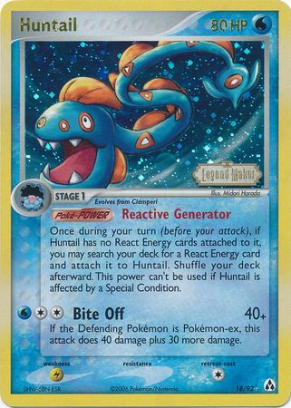 Huntail (18/92) (Stamped) [EX: Legend Maker] | GnG Games