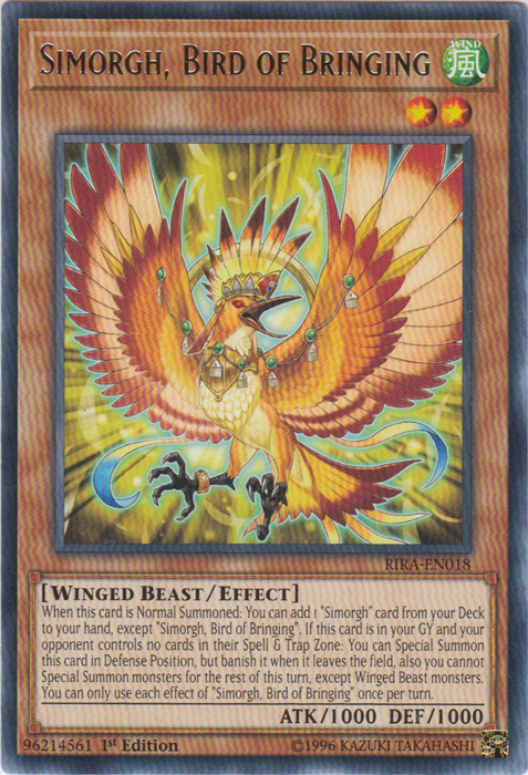 Simorgh, Bird of Bringing [RIRA-EN018] Rare | GnG Games