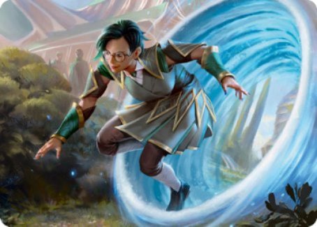 Vortex Runner Art Card [Strixhaven: School of Mages Art Series] | GnG Games