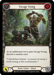 Savage Swing (Red) [U-WTR020] (Welcome to Rathe Unlimited)  Unlimited Rainbow Foil | GnG Games