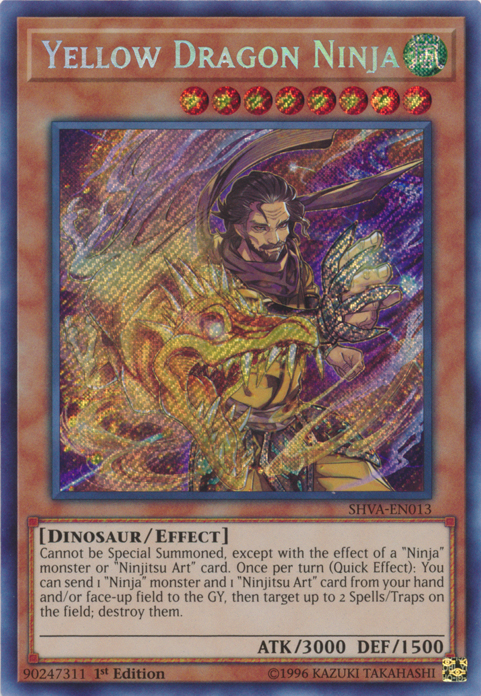 Yellow Dragon Ninja [SHVA-EN013] Secret Rare | GnG Games