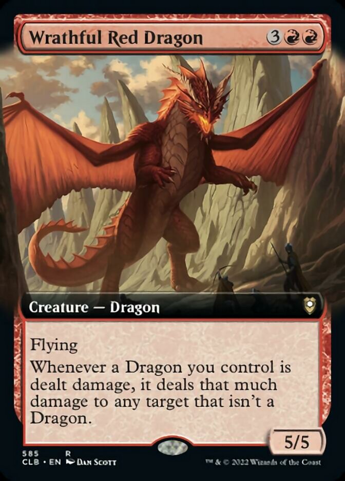 Wrathful Red Dragon (Extended Art) [Commander Legends: Battle for Baldur's Gate] | GnG Games