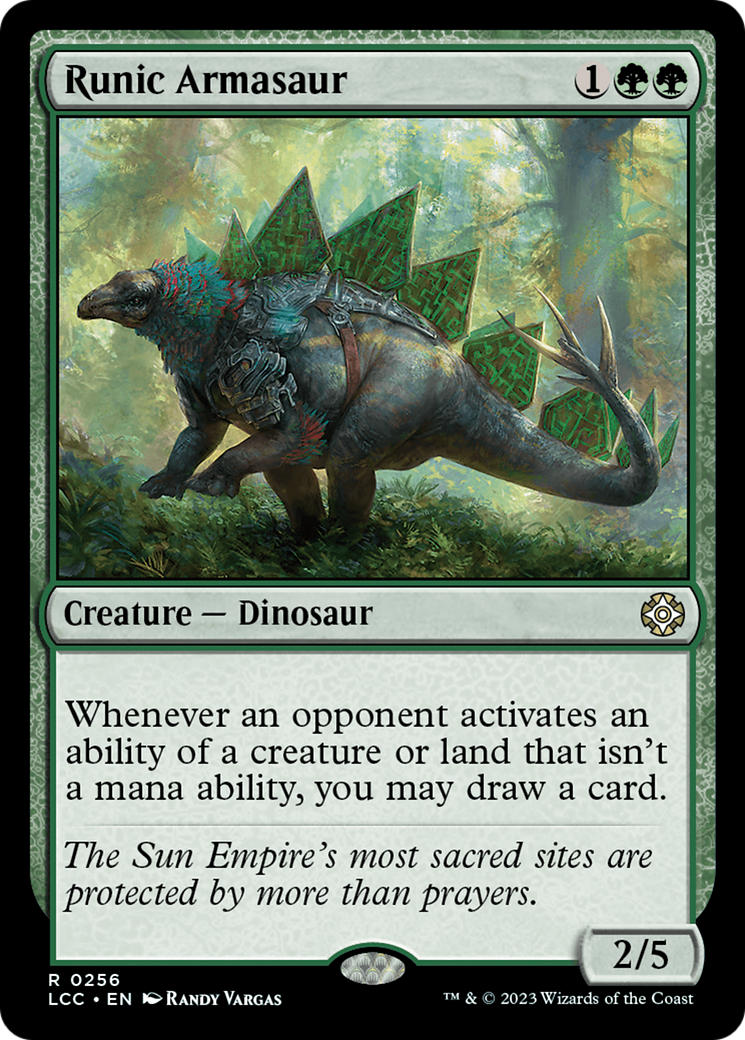 Runic Armasaur [The Lost Caverns of Ixalan Commander] | GnG Games