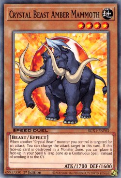 Crystal Beast Amber Mammoth [SGX1-ENF03] Common | GnG Games