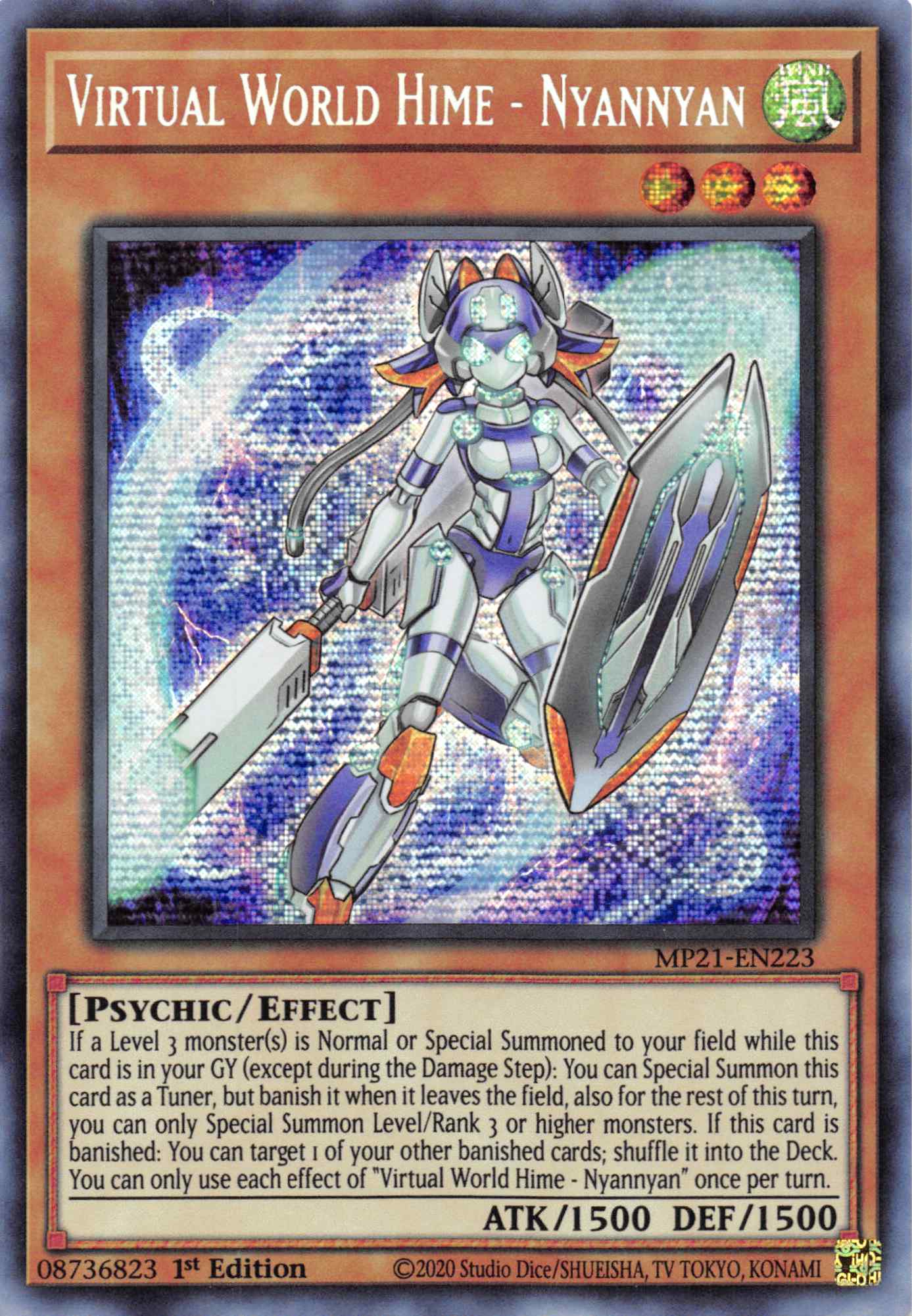 Virtual World Hime - Nyannyan [MP21-EN223] Prismatic Secret Rare | GnG Games