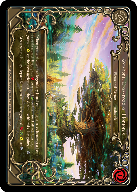 Korshem, Crossroad of Elements [ELE000] (Tales of Aria)  1st Edition Cold Foil | GnG Games