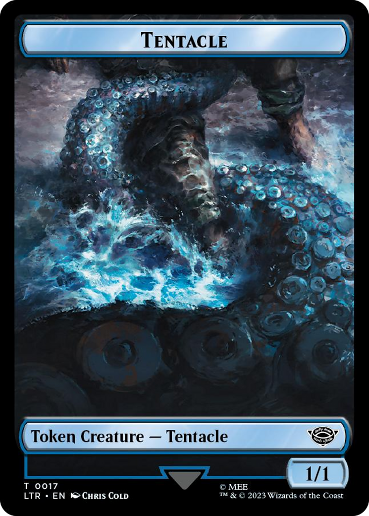 Tentacle // Food (0024) Double-Sided Token (Surge Foil) [The Lord of the Rings: Tales of Middle-Earth Tokens] | GnG Games