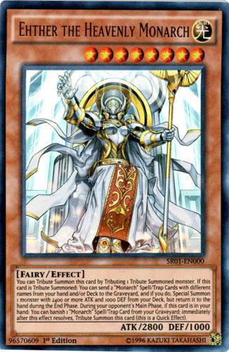 Ehther the Heavenly Monarch [SR01-EN000] Ultra Rare | GnG Games