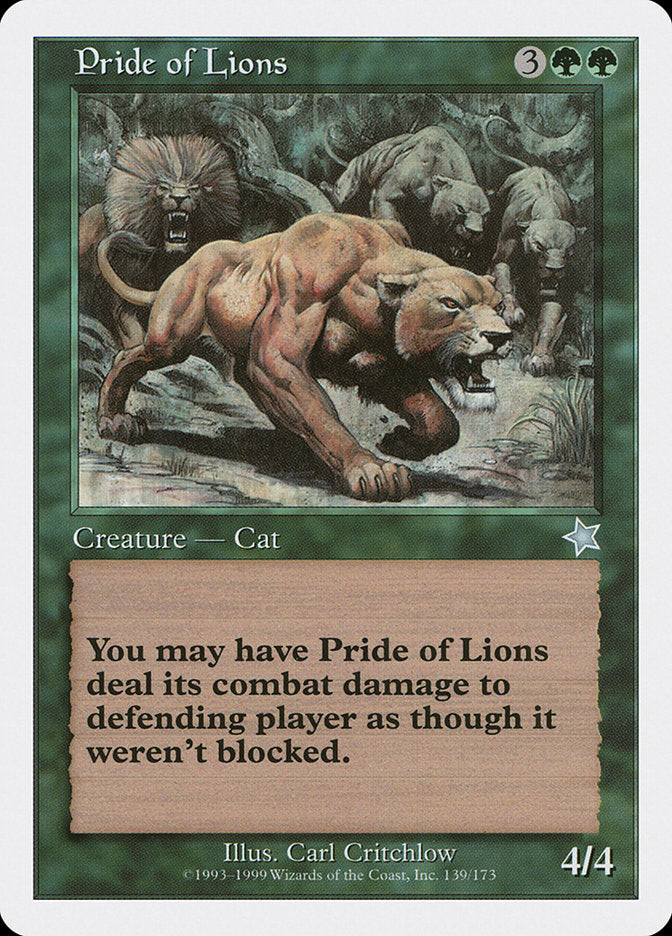 Pride of Lions [Starter 1999] | GnG Games