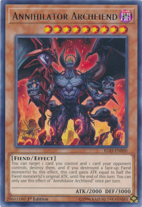 Annihilator Archfiend [IGAS-EN000] Rare | GnG Games