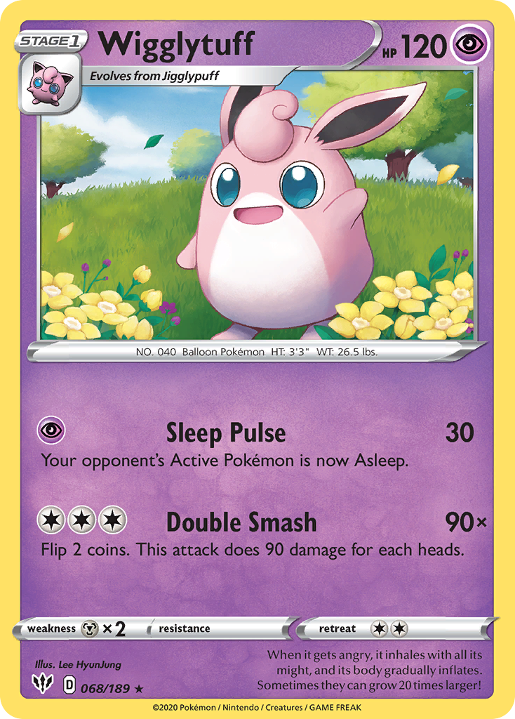 Wigglytuff (068/189) [Sword & Shield: Darkness Ablaze] | GnG Games